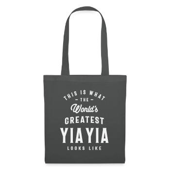 This is What the World's Greatest Yia-Yia Funny G - Tote Bag - graphite grey - Front