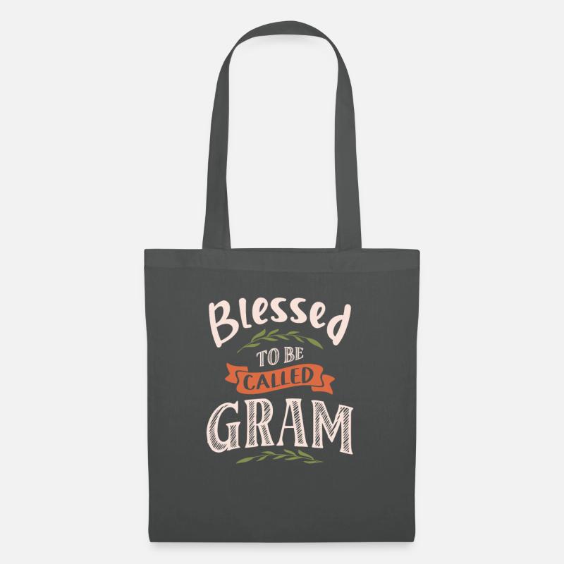 Bless To Be Called Gram - Muttertag - Stoffbeutel - Graphite