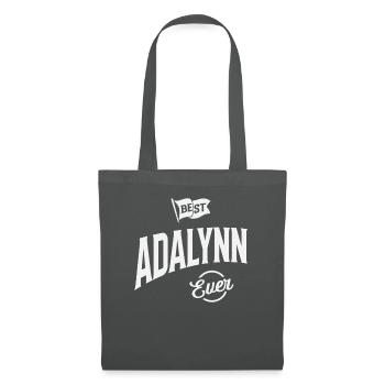 Meilleur prénom Adalynn jamais personnalisé Adalynn - Sac en tissu - gris graphite - Devant