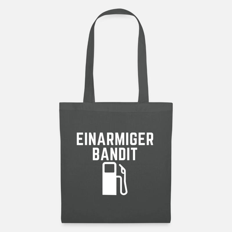 Einarmiger Bandit Tankpreise Explosion Reich Arm - Stoffbeutel - Graphite