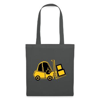 Chariot élévateur Stapler Logistique - Sac en tissu - gris graphite - Devant