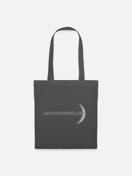 MOONCHILD - Statement Print Mondkinder Universum - Stoffbeutel - Graphite