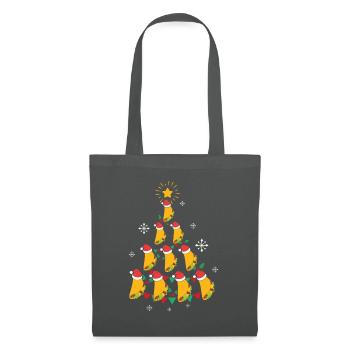 Fast Food Lover Taco Christmas Tree - Stoffbeutel - Graphite - Vorne