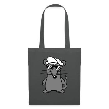 Souris Lunettes de soleil Cool Cappy Cap Chapeau Adolescents - Sac en tissu - gris graphite - Devant