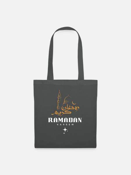Ramadan Mubarak - Stoffbeutel - Graphite
