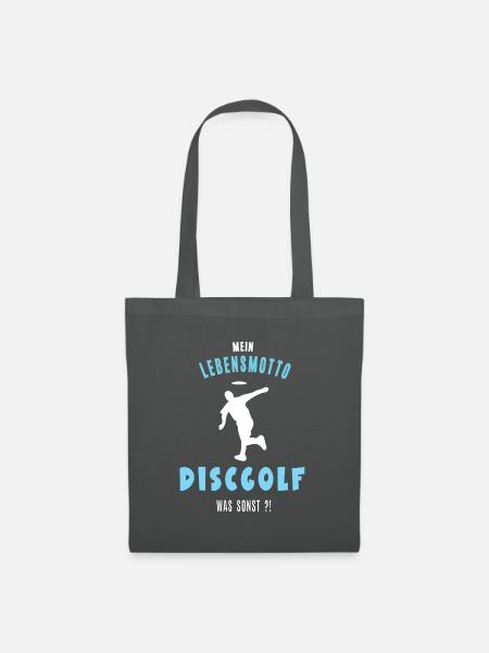 Discgolf Discgolfer Discgolfspieler Frisbee Golf - Stoffbeutel - Graphite