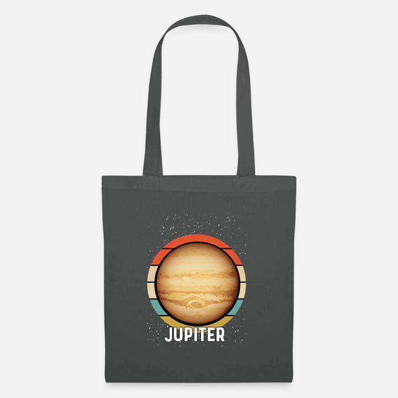 Planet Jupiter - Stoffbeutel - Graphite