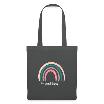 Only Good Vibes. Rainbow Gift Boho T-Shirt - Tote Bag - graphite grey - Front