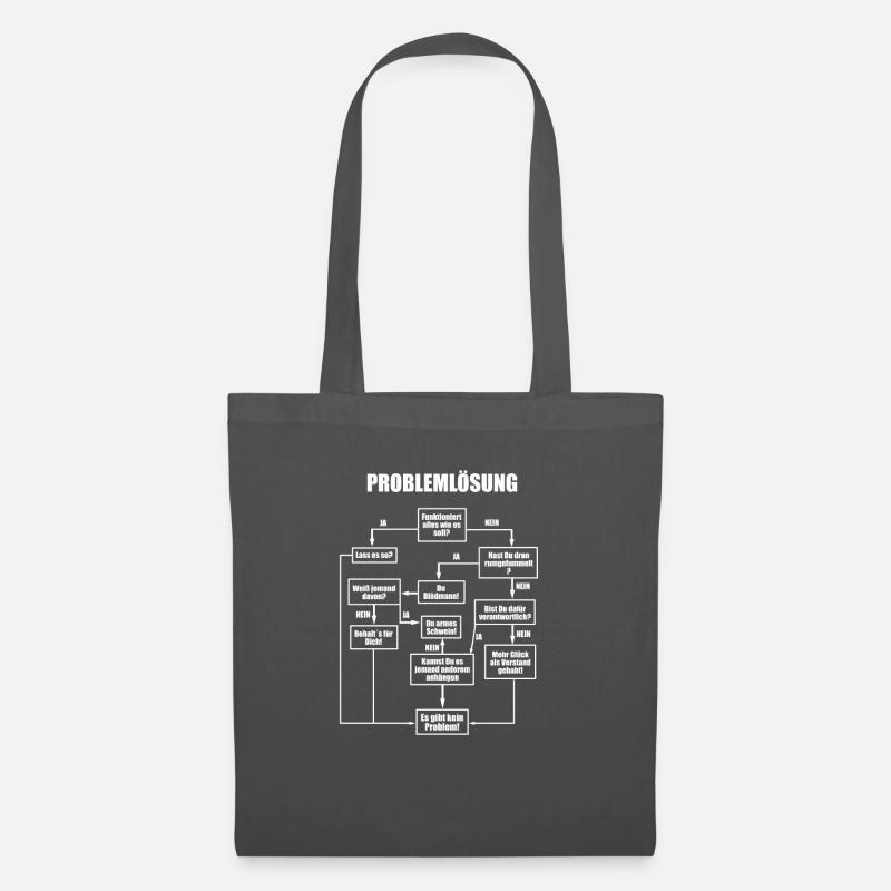Problemlösung! - Stoffbeutel - Graphite