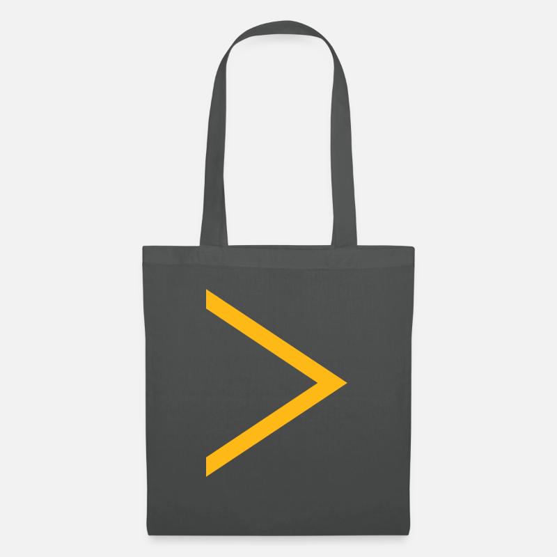 Freccia gialla - Borsa di stoffa - grigio grafite
