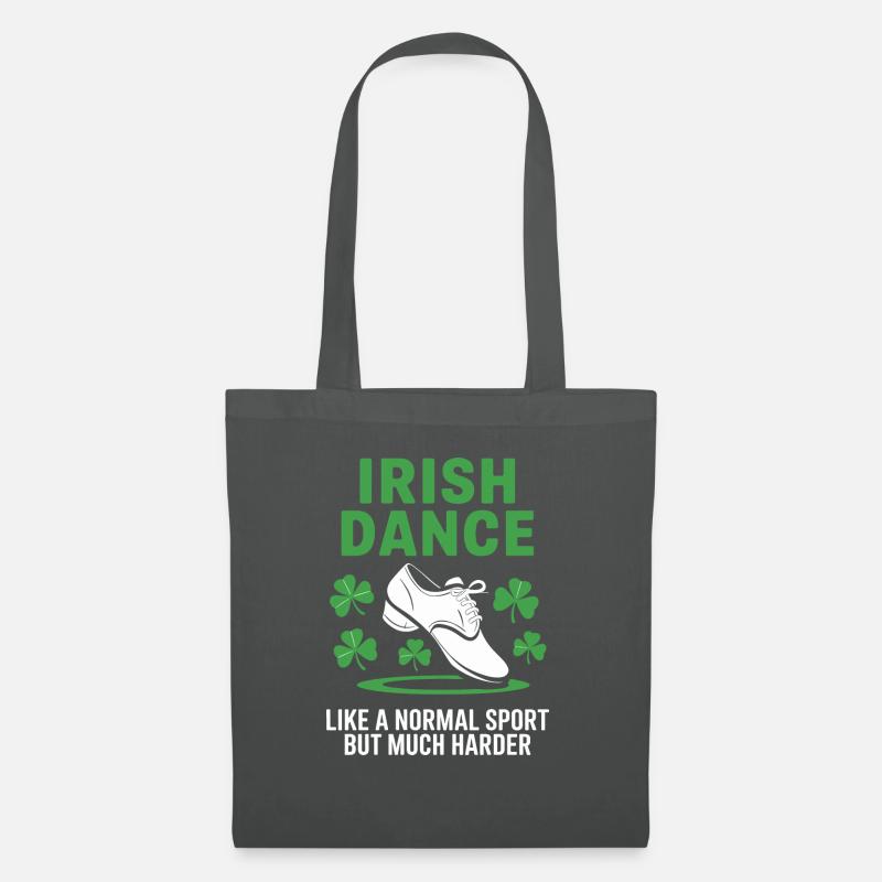 Die Kunst des Irish Dance - Stoffbeutel - Graphite