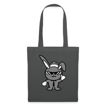 Lunettes de soleil lapin Cappy cravate Cool Hat Comic - Sac en tissu - gris graphite - Devant