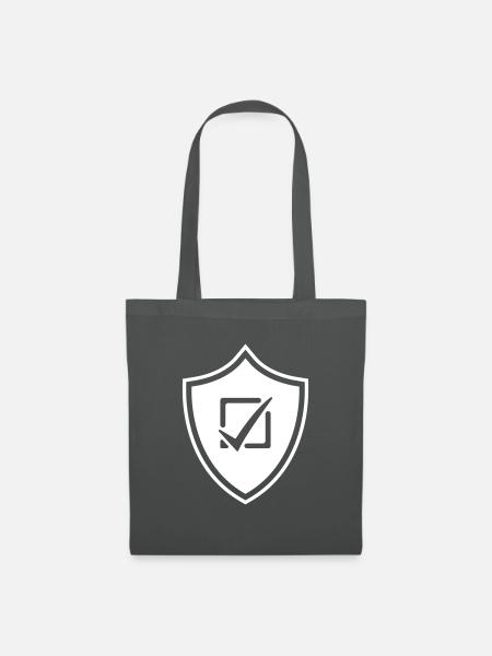 Häkchen Wählen Wappen - Stoffbeutel - Graphite