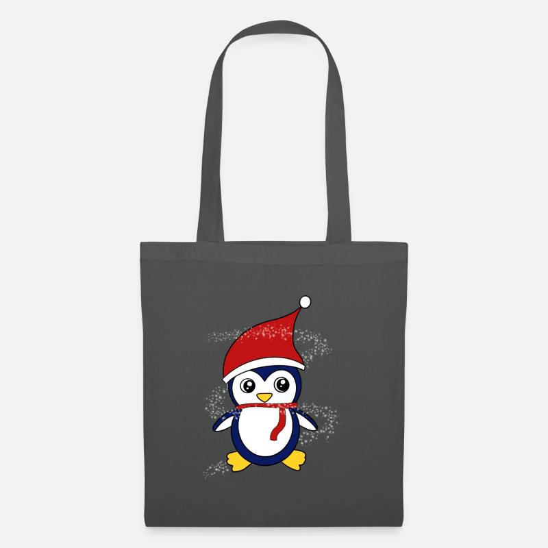 Winter Pinguin - Stoffbeutel - Graphite