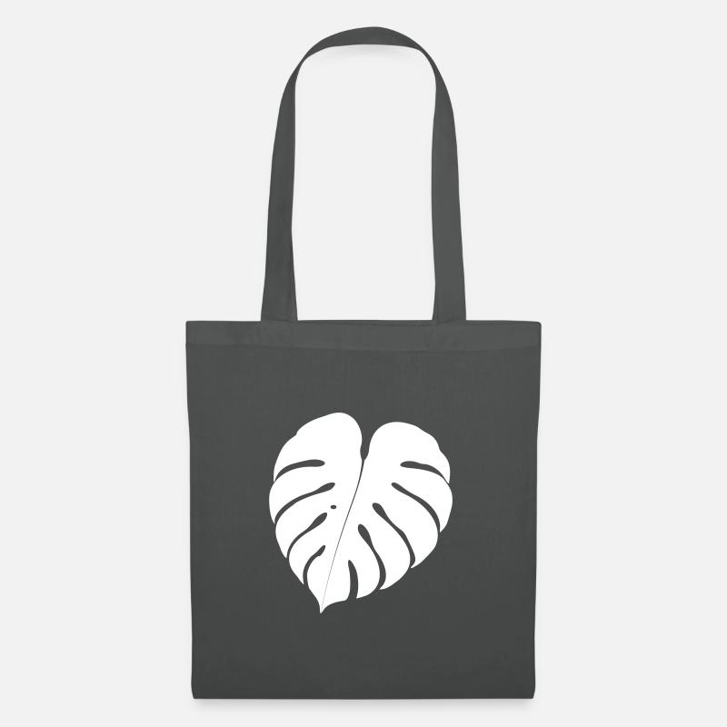 Monstera - Stoffbeutel - Graphite