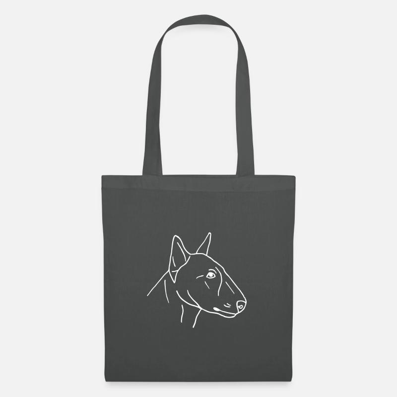 Bullterrier - Stoffbeutel - Graphite