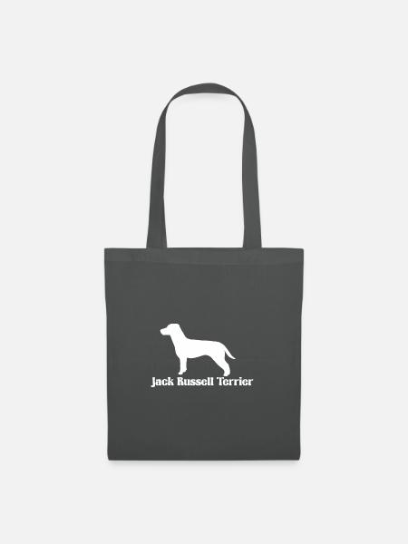 Jack Russell Terrier Silhouette - Stoffbeutel - Graphite