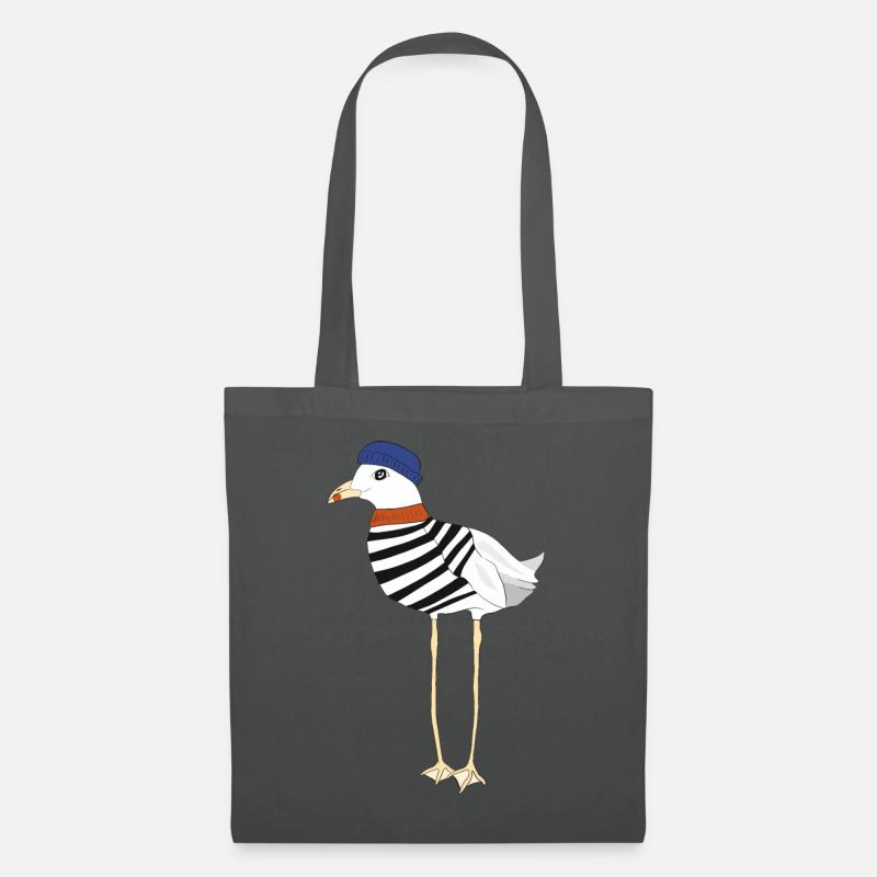 Moin #Möwe - Stoffbeutel - Graphite