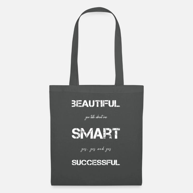 beautiful successful smart - Stoffbeutel - Graphite