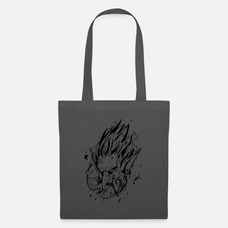 Troll-Stil Tattoo - Stoffbeutel - Graphite