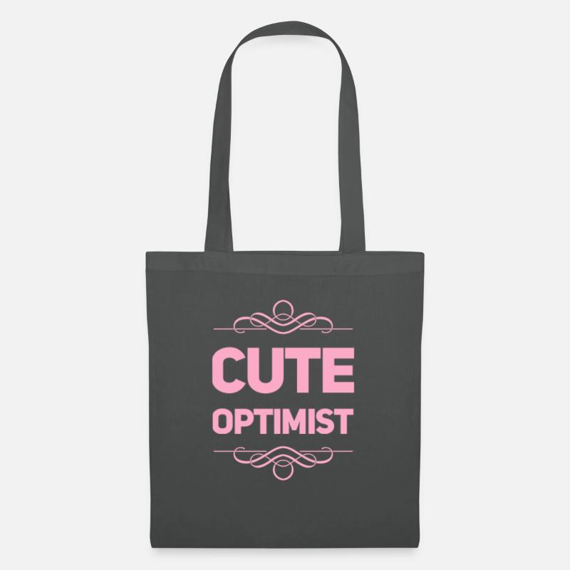 Cute Optimist - Stoffbeutel - Graphite