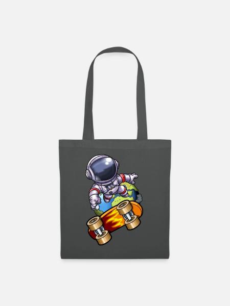 Astronaut Sk8er - Stoffbeutel - Graphite