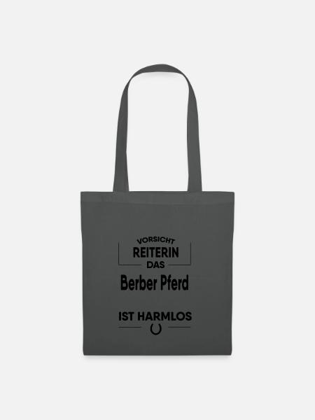 Berber Pferd Geschenk - Stoffbeutel - Graphite