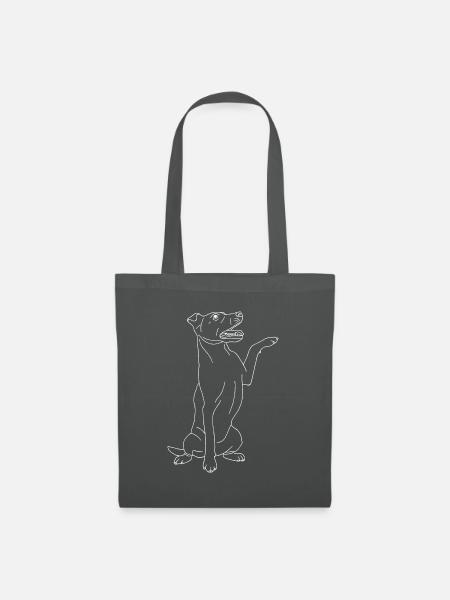 Jack Russell Terrier - Stoffbeutel - Graphite