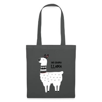 no drama llama - Tote Bag - graphite grey - Front