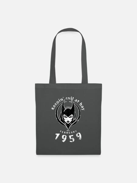 66. Geburtstag Keepin evil at bay since 02/1959 - Stoffbeutel - Graphite
