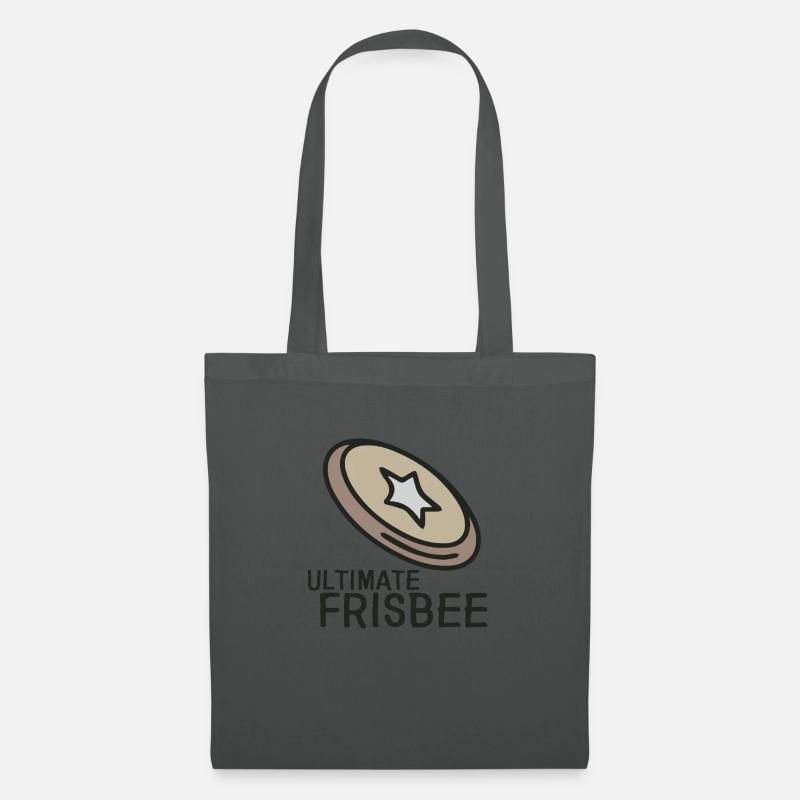 Ultimate Frisbee Scheibe Geschenk Mannschaft - Stoffbeutel - Graphite