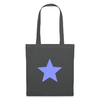 Star lavender blue periwinkle gift idea - Tote Bag - graphite grey - Front