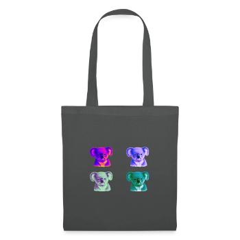 Koala Colorful Gift Idea Koalas Pop Art Pop Art - Tote Bag - graphite grey - Front