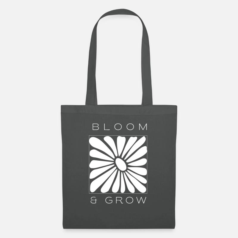 Bloom & Grow: Ein von der Natur inspiriertes Mode-Statement - Stoffbeutel - Graphite
