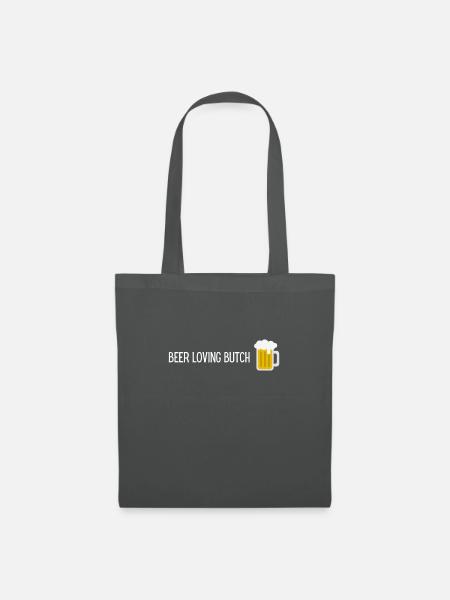 beer loving butch - Stoffbeutel - Graphite
