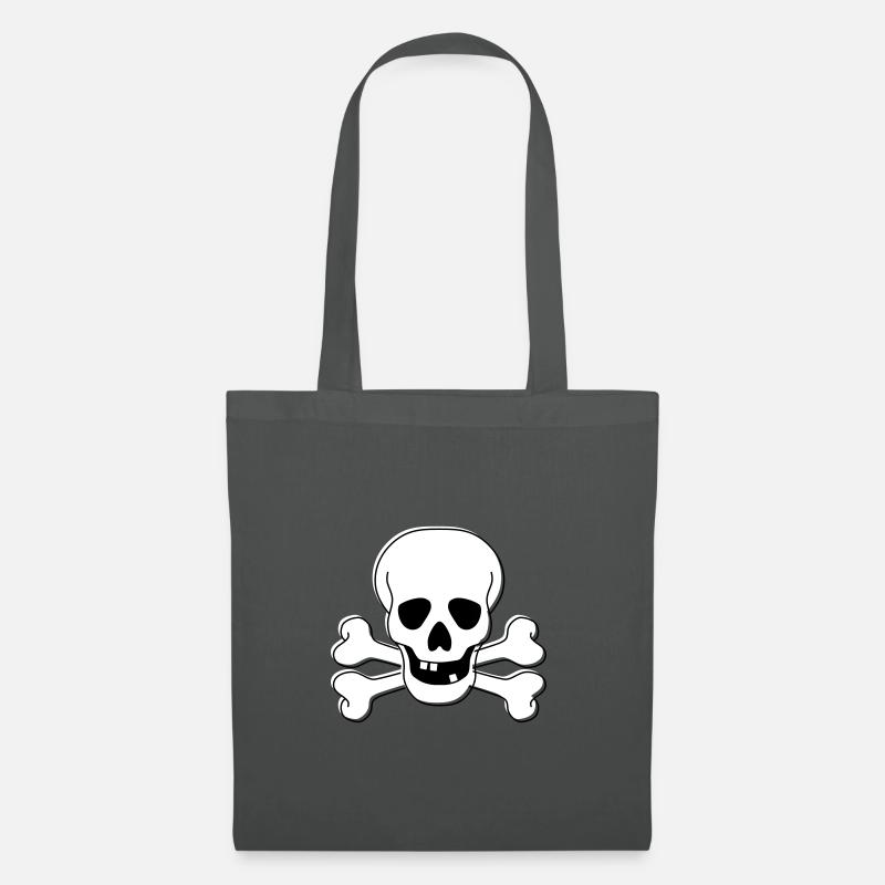 Totenkopf - Stoffbeutel - Graphite