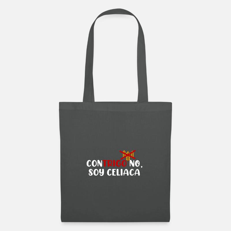 CONTRIGO NEIN, ich bin CELIACA - Stoffbeutel - Graphite