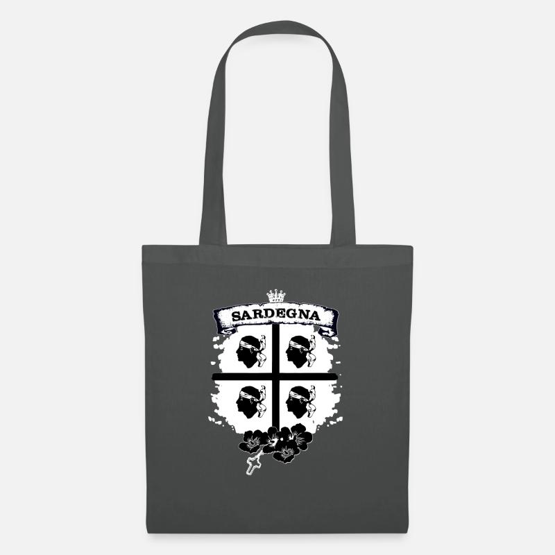 Sardegna - Borsa di stoffa - grigio grafite