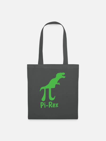 Pi-Rex Mathe Mathematik Lehrer Schule Wissenschaft - Stoffbeutel - Graphite