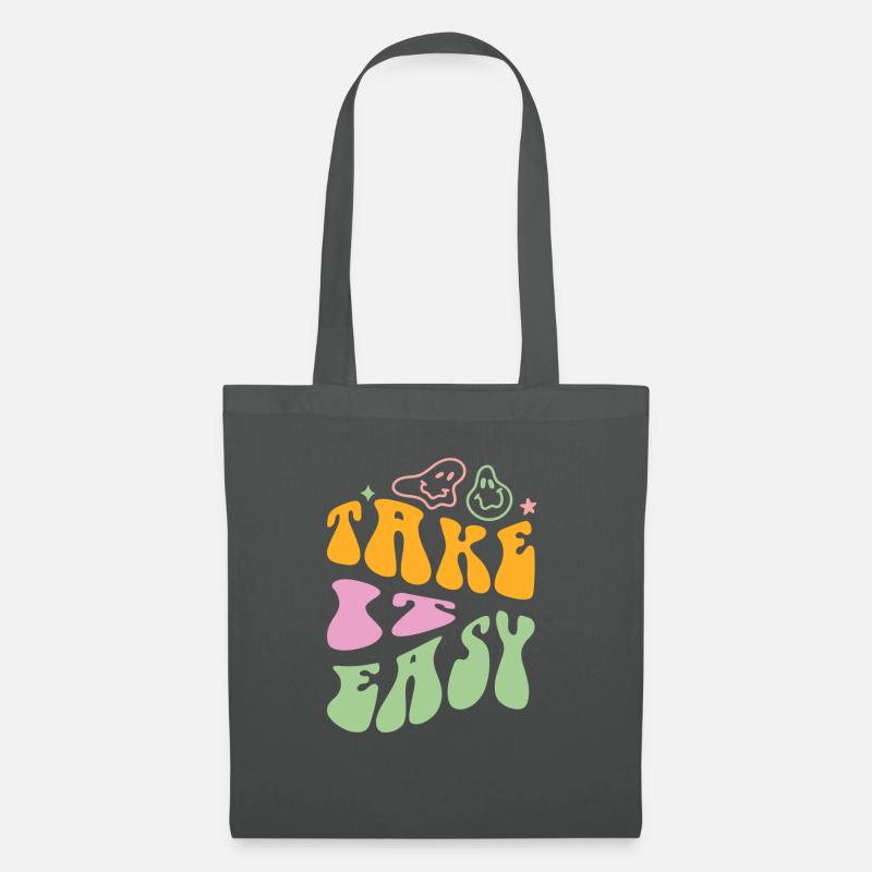 Take it Easy - Stoffbeutel - Graphite