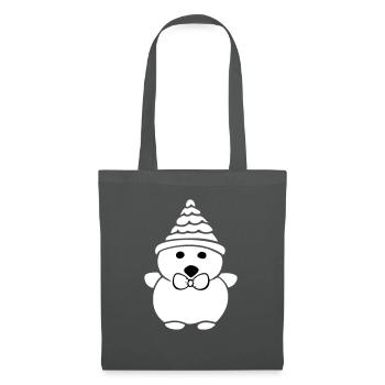 Noël Ours polaire Ours d’hiver Ours des neiges Animal vecteur 0 - Sac en tissu - gris graphite - Devant