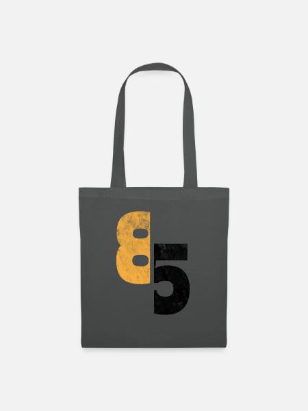 Nummer 85 - Stoffbeutel - Graphite
