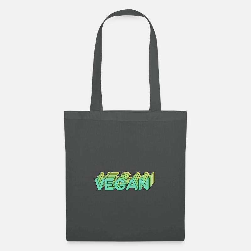 Vegan - Stoffbeutel - Graphite