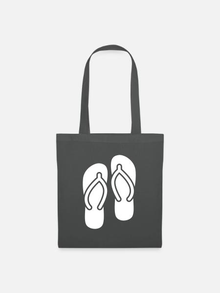 Badelatschen icon - Stoffbeutel - Graphite
