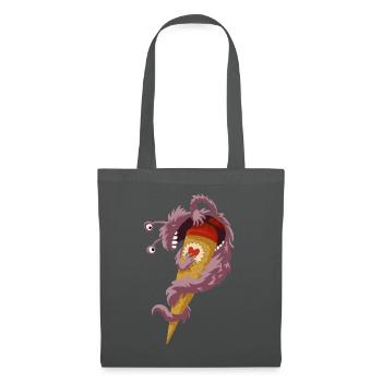 Cône d’école Monster - Sac en tissu - gris graphite - Devant