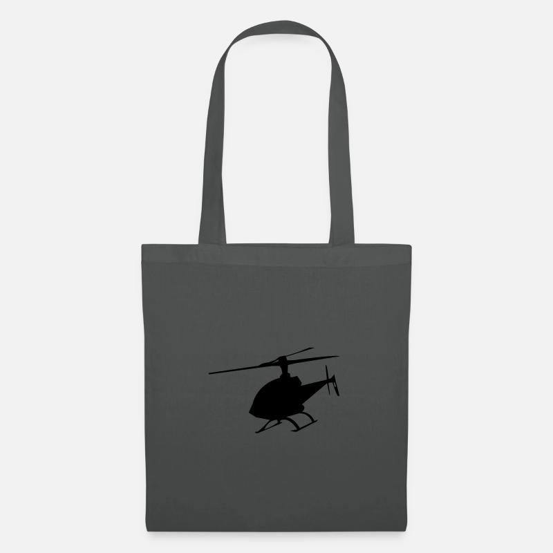 hubschrauber - Stoffbeutel - Graphite