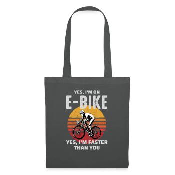 E-Bike Vélo électrique Vélo Cyclisme Biker VTT - Sac en tissu - gris graphite - Devant