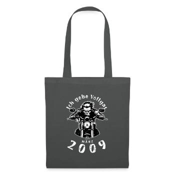 16ème anniversaire Je tourne à plein régime depuis 03/2009 - Sac en tissu - gris graphite - Devant