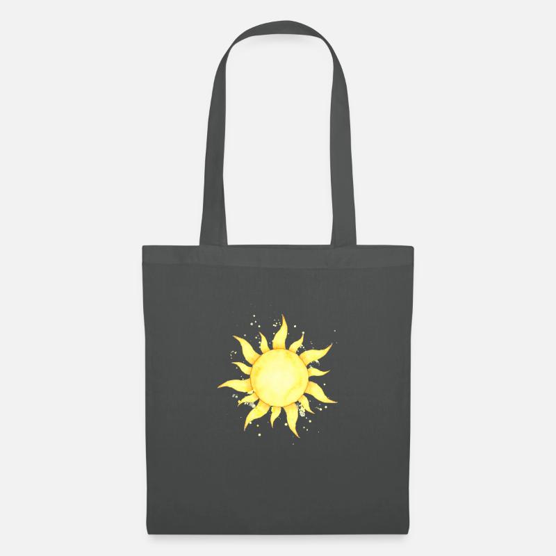 Die Sonne scheint - Stoffbeutel - Graphite