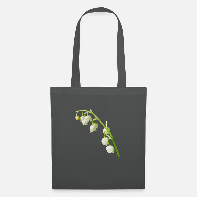Maiglöckchen Frühling - Stoffbeutel - Graphite